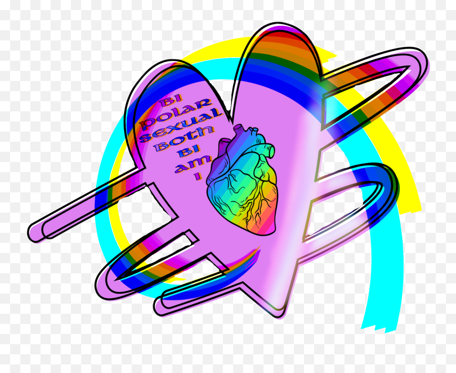 Bi Bisexual Bipolar Pride Pridemonth - Clip Art Emoji,Bipolar Emoji