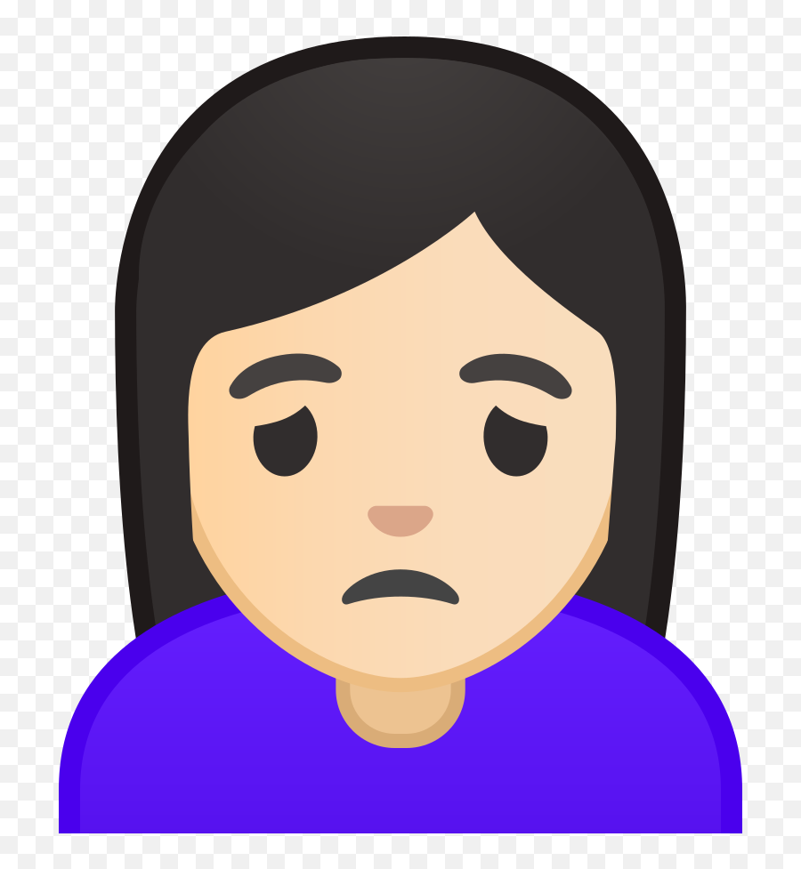 Download Download Svg Download Png - Sad Icon Female Person Emoji,Frowning Emoji