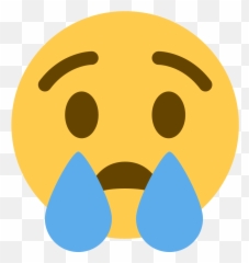 Twemoji 1f622 - Sad Crying Emoji Transparent,Crying Emoji