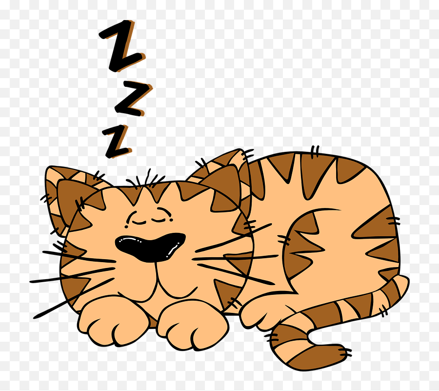 Cat Sleeping Cute - Cat Sleeping Clipart Emoji,Sleeping Cat Emoji