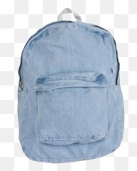 Baby Blue Sky Blue Light Blue Pastel - Denim School Bag Emoji,Blue Emoji Backpack