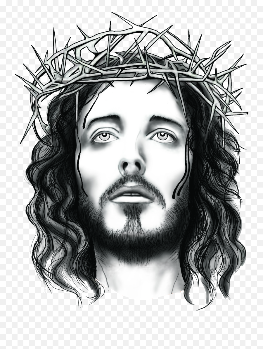 Free Black And White Image Of Jesus - Jesus In Black And White Emoji,Black Jesus Emoji