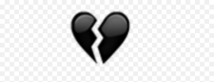 Broken Heart Hearts Black Emoji Emojis Aesthetic Tumblr - Heart,Heart Broken Emoji