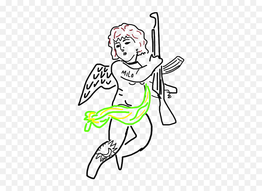 Angel Milo Face Angelito Freetoedit - Cartoon Emoji,Emoji Angelito