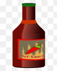 Bottle Of Hot Sauce Vector Clipart - Chilli Emoji
