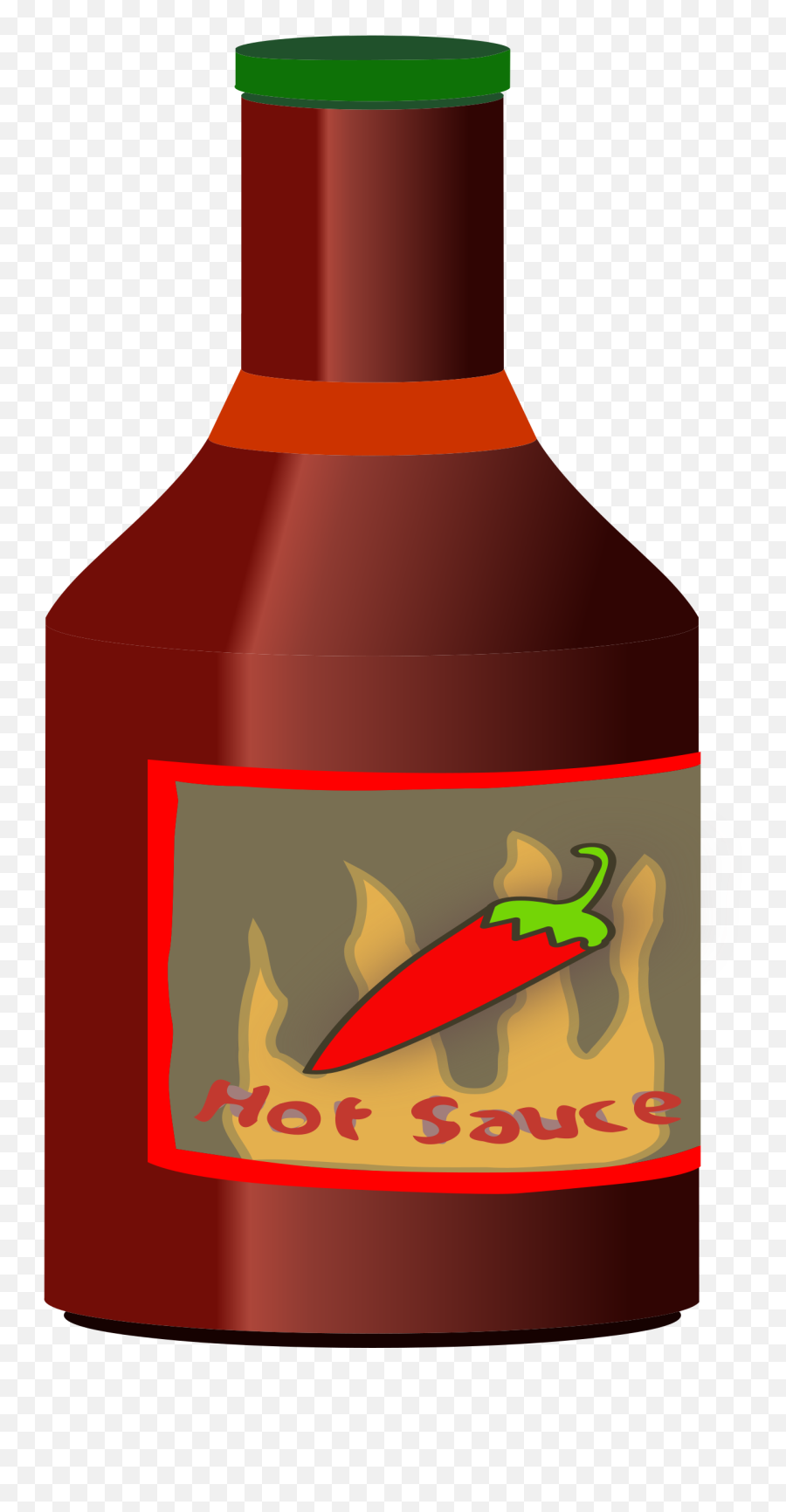 Bottle Of Hot Sauce Vector Clipart - Hot Chilli Sauce Clipart Emoji,Instagram Tick Emoji