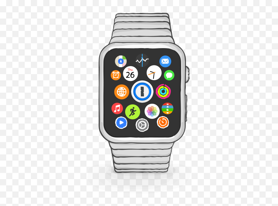 Ios Update Brings Apple Watch App - Cartoon Apple Watch Png Emoji,Watch Emoticon