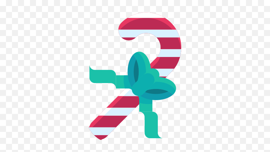 Candy Cane Bow Sweets Ribbon Icon - Candy Emoji,Candy Cane Emoji