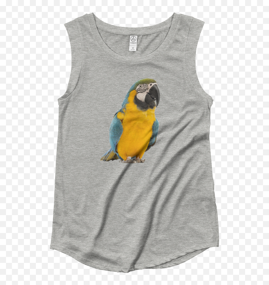 Macaw Ladiesu2030 Cap Sleeve T - Shirt Womens Muscle Tank Emoji,Women's Emoji Shirt