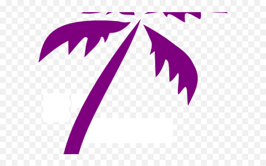 Palm Tree Clipart Curved - Logo Pohon Kelapa Hd Png Clip Art Emoji,Palm Tree Emoji Png