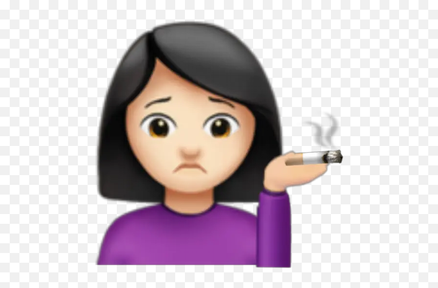 Black-haired woman emoji - wide 5