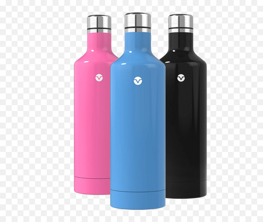 3 - Pack Vremi Hotcold Double Walled Insulated Bottles Glass Bottle Emoji,Emoji Water Bottles