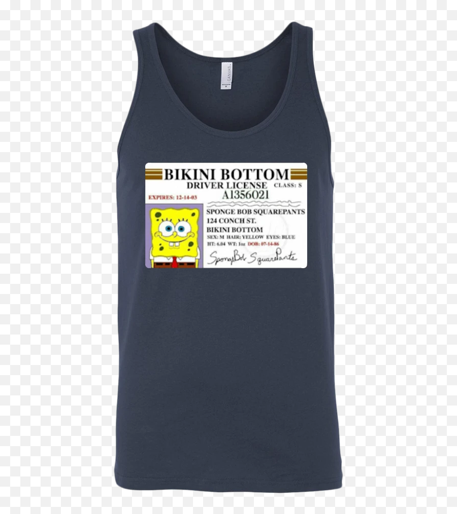 Bikini Bottom Driver License Shirt - Sponge Bob Squarepants Just Do It Later Naruto Emoji,Driver Emoticon