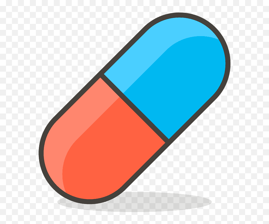 Pill Emoji Clipart - Pill Vector,Pill Emoji Transparent