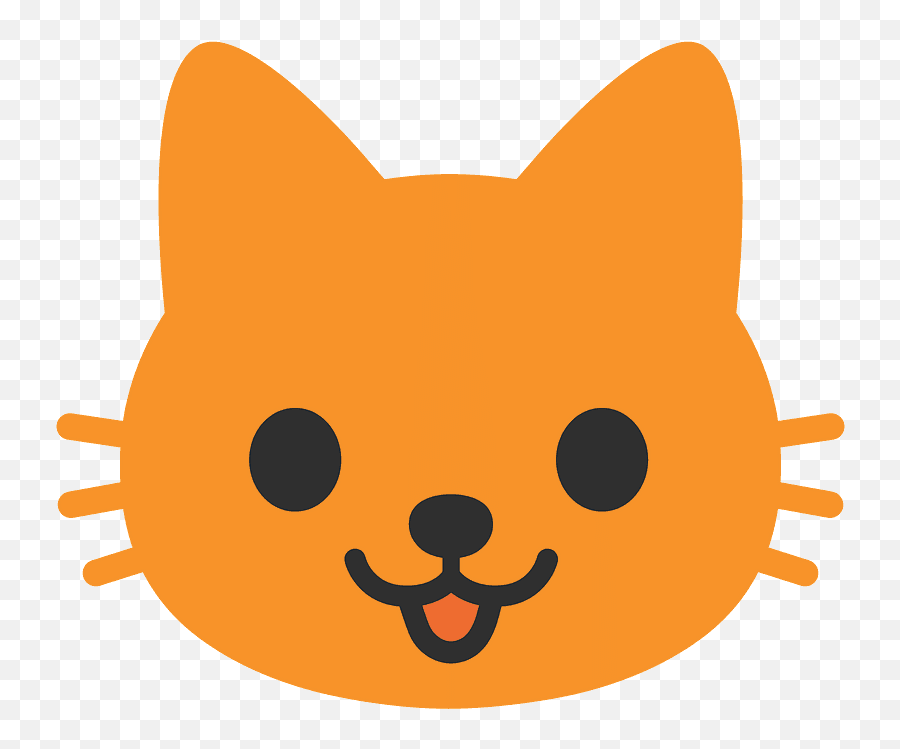 Cat Face Emoji Clipart - Android Cat Face Emoji,Nature Emoji