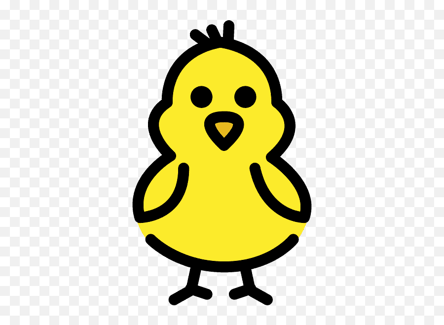 Front - Küken Clipart Emoji,Chick Emoticon