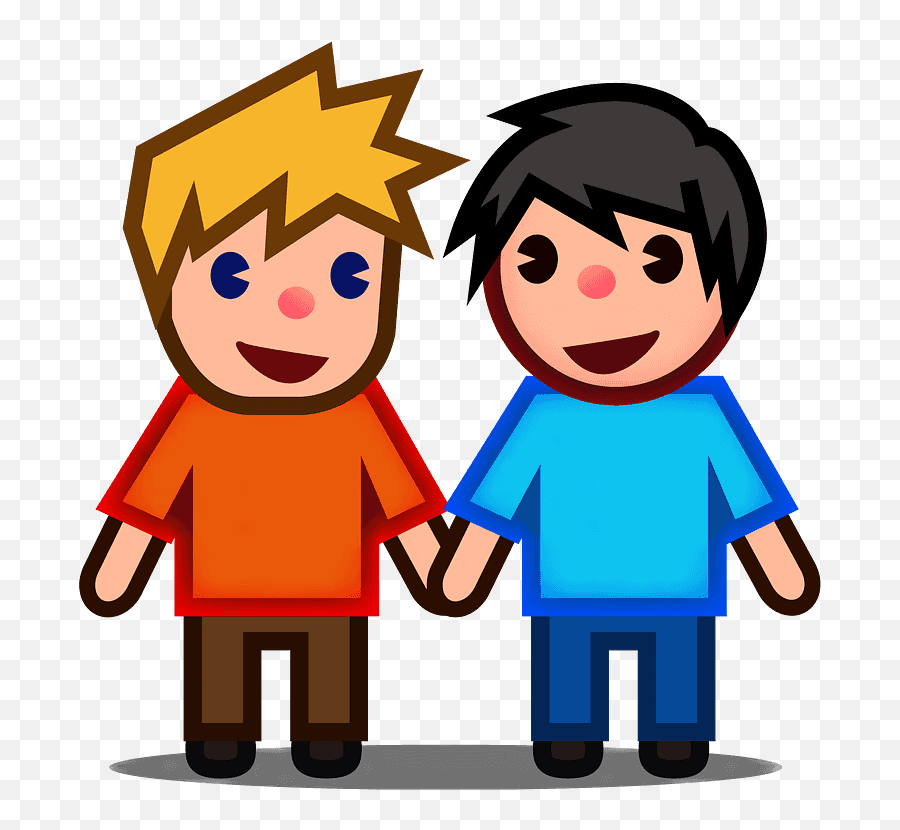Men Holding Hands Emoji Clipart Free Download Transparent - Two Men Emoji,Face With Hands Emoji