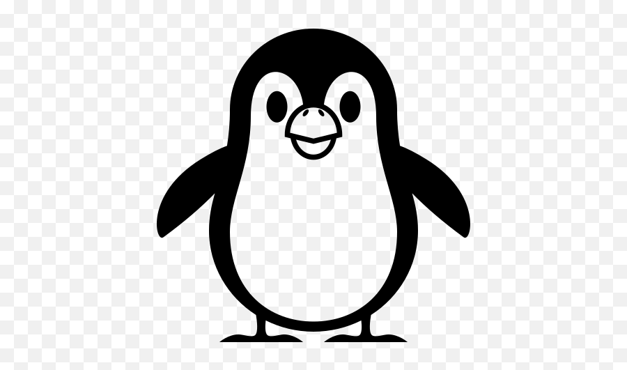 Emojione Bw 1f427 - Penguin Emoji Png,Blob Sweat Emoji
