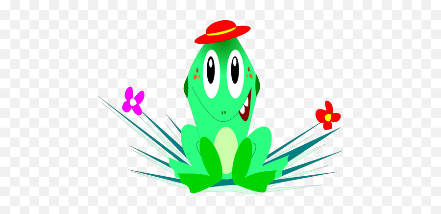 Graphics Of Green Smiling Cartoon Frog - Cartoon Emoji,Frog Tea Emoji