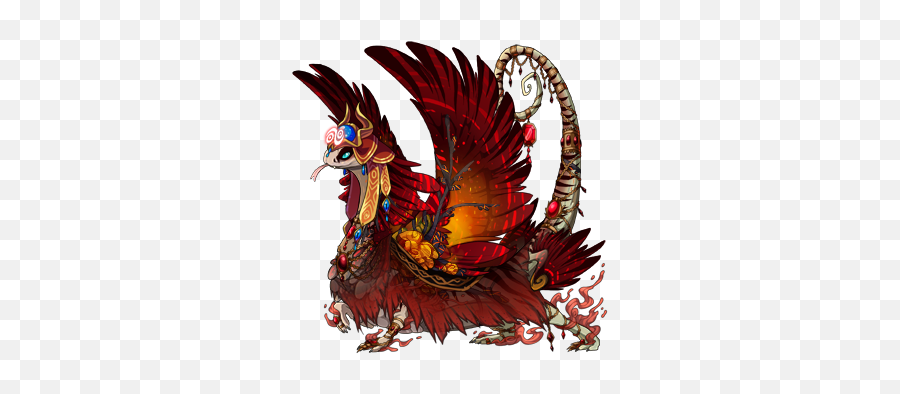 Plague Subspecies Necromancers Dragon Share Flight Rising - Comb Emoji,Cardinal Bird Emoji