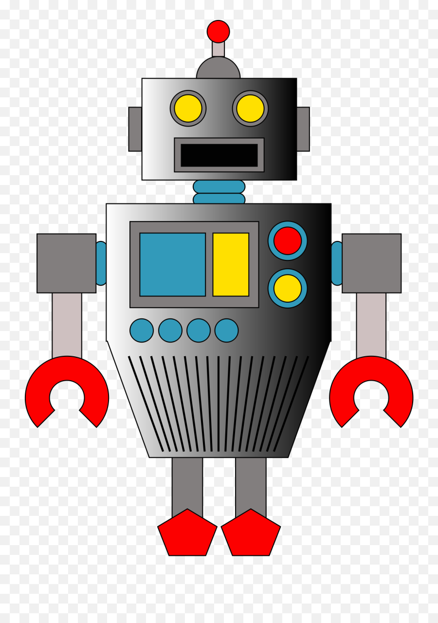 Big Image - Simple Robot Face Clipart Full Size Clipart Simple Robot Face Emoji,Facebook Robot Emoticon