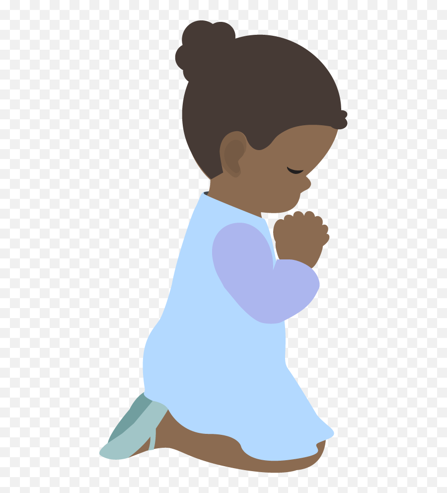 Clipart Hands Prayer Transparent - Child Praying Clipart Emoji,Praying Emoji Png