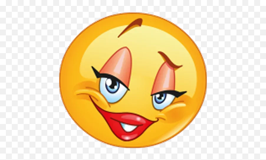 Sticker - Female Emoticon Showing Ok Sign Emoji,Sex Face Emoji