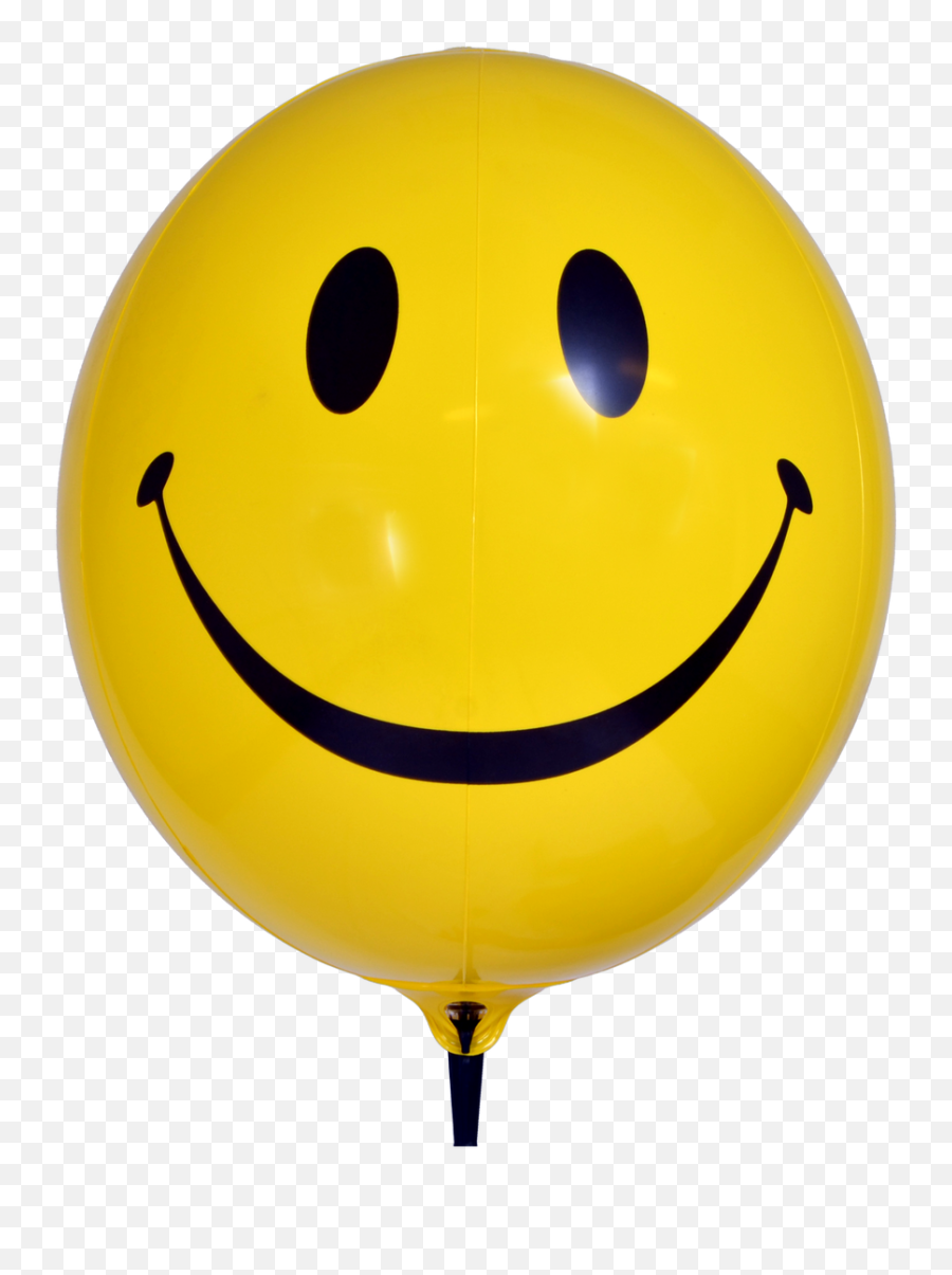 Smiley Face Yellow Outdoor Balloon - Smiley Face Balloon Png Emoji,Balloon Emoticon