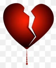 Broken Bleeding Heart Transparent Png - For Picsart Emoji