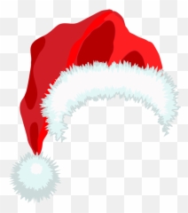 Emoji Clipart Transparent Xmas Hat - Santa Hat Clipart Png,Christmas Hat Emoji