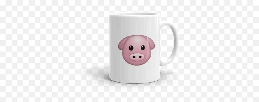 Emoji Pig Mug - Coffee Cup,Unsure Emoji