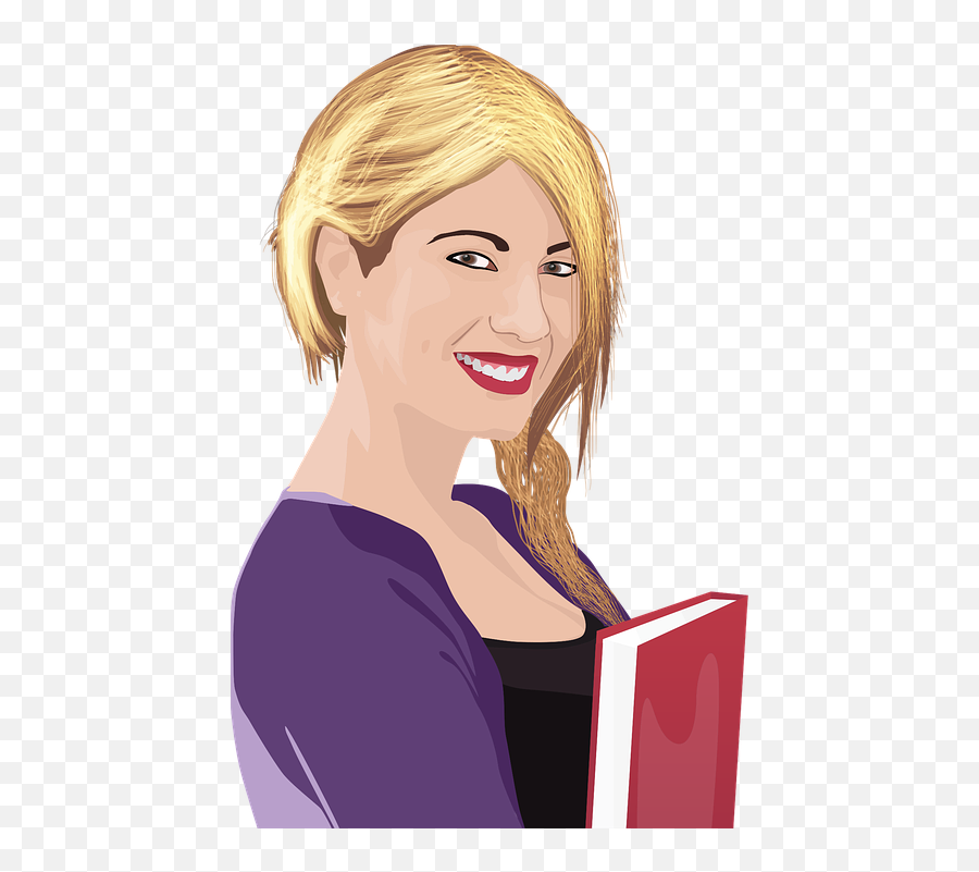 Free Blonde Woman Vectors - Girl Clip Art Smiling Emoji,Blonde Hair Emoji