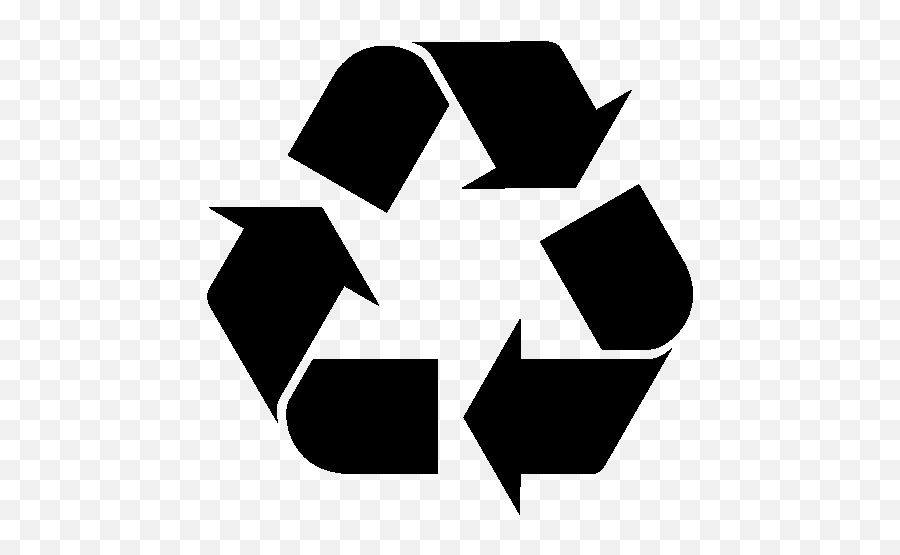 Logos Recycle Sign Icon - Recycling Logo Black Background Emoji,Recycle Emoji