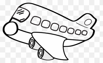 Plane Clipart Interior Plane Interior - Airplane Black And White Clipart Emoji,Emoji Plane And Letter