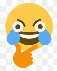 Thinking - Open Eyes Joy Emoji,Thonk Emoji