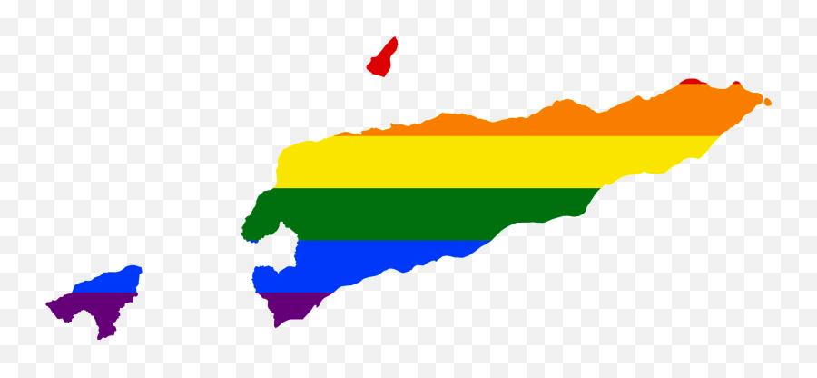 Lgbt Flag Map Of East Timor - Flag Map Of East Timor Emoji,Rome Flag Emoji