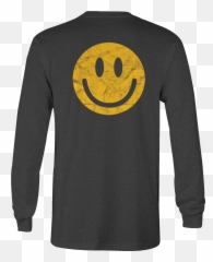 Details About Long Sleeve Tshirt Happy Yellow Smile Face Emoji - Shirts Peach Fall Casual Men,Happy Emoji