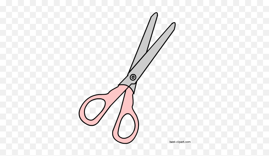 Free Craft Clip Art Graphics - Cute Pink Scissors Clipart Emoji,Scissors Emoji