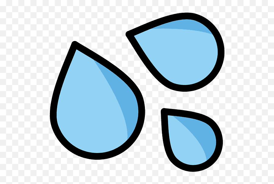 Sweat Droplets Emoji Clipart - Gotas De Sudor Png,Droplet Emoji
