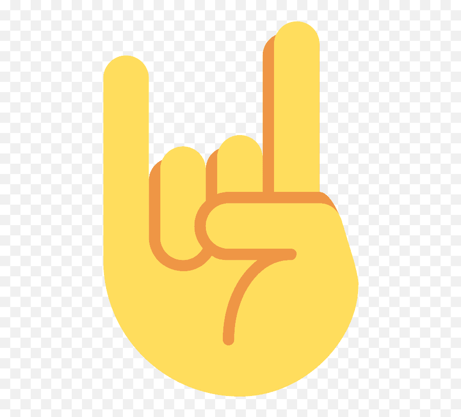 Sign Of The Horns Emoji Clipart - Sign Language,Sign Emojis