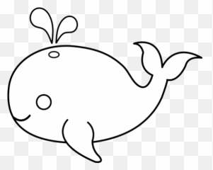 Whale Outline Cliparts Free Download Art Png - Water Animals Black And White Emoji