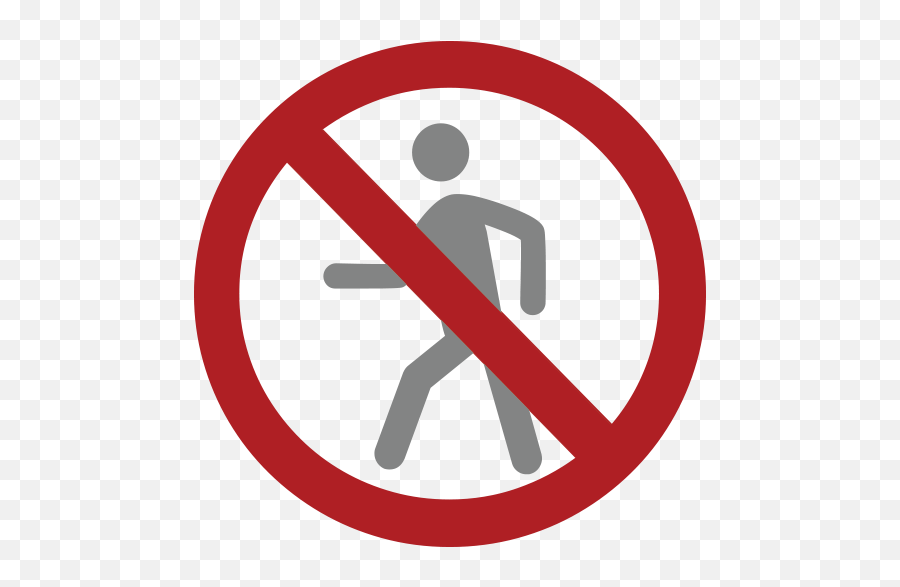 No Pedestrians Emoji For Facebook - Underwriters Laboratories,Alembic Emoji
