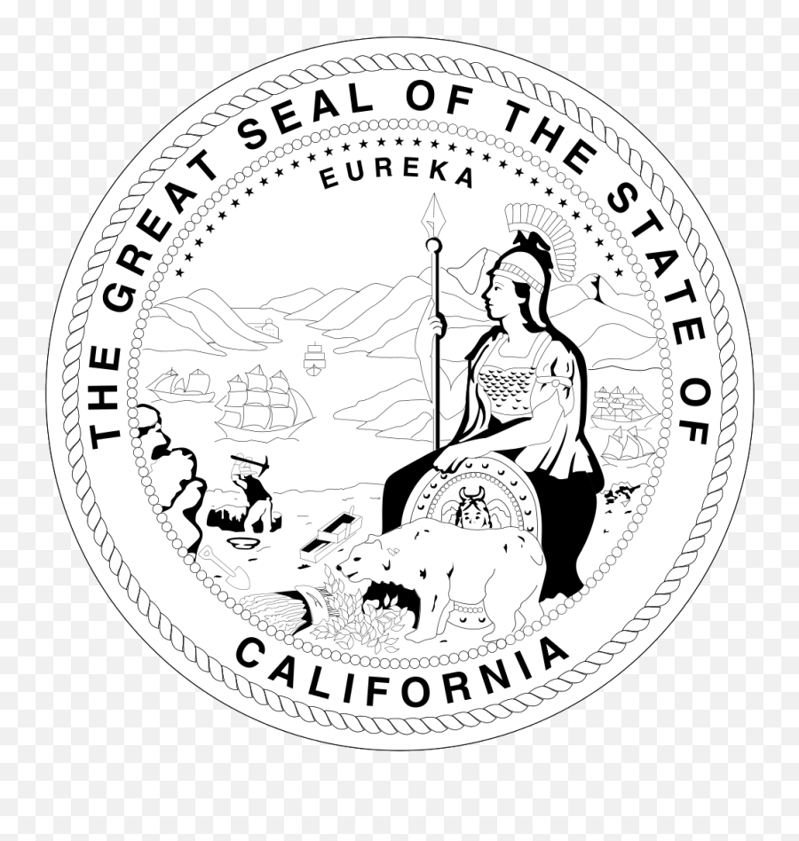 Seal Of California - State Of California Seal Png Emoji,California State Flag Emoji