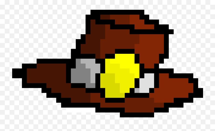 Cowboy Hat - Easy Watermelon Pixel Art Emoji,Cowboy Hat Emoticon