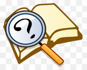Question Book Magnify2 - Magnifying Glass And Book Clip Art Emoji,Question Mark Emoji