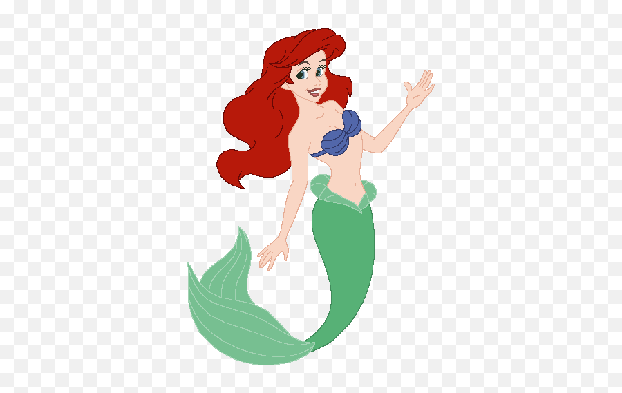 Disney Gif Little Mermaid - Little Mermaid And Friends Emoji,Mermaid Emoticon