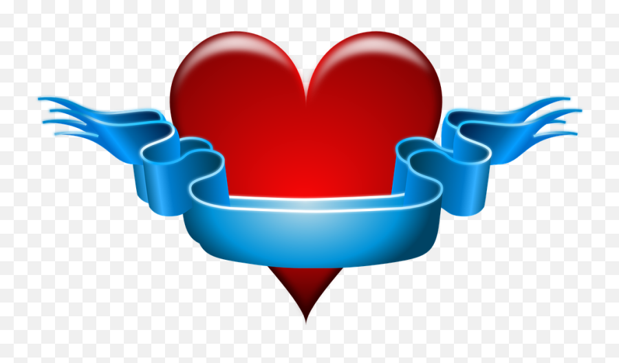 Free Valentines Day Heart Vectors - Heart With Ribbon Design Png Emoji,Biker Emoticon