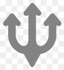 Trident Emblem Emoji For Facebook Email Sms - Illustration,Trident Emoji