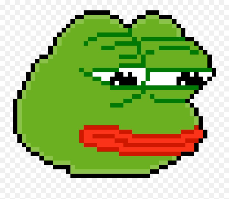 Vector Graphics Pixel Art Clip Art - Pepe Pixel Art Emoji,Sad Pepe Emoji