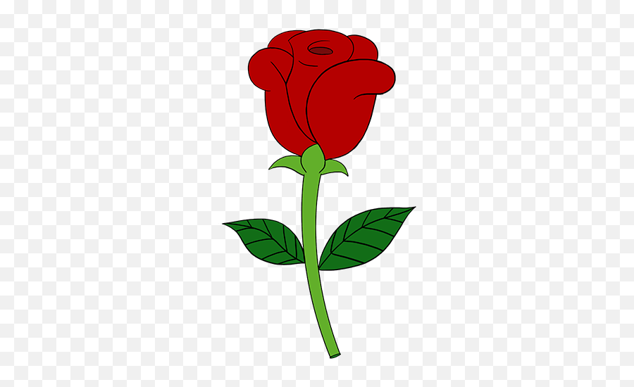 Rose Cartoon Drawing How To Draw A Flowers Bouquet Together - Rose Art In Simple Emoji,Bouquet Emoji